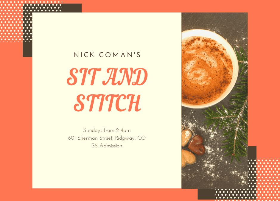 Join my weekly Sunday Sit and Stitch Event!