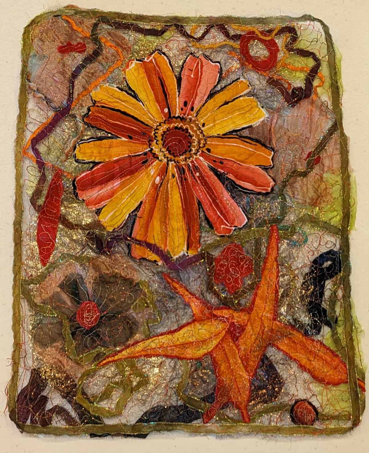Thread Painting Flowers